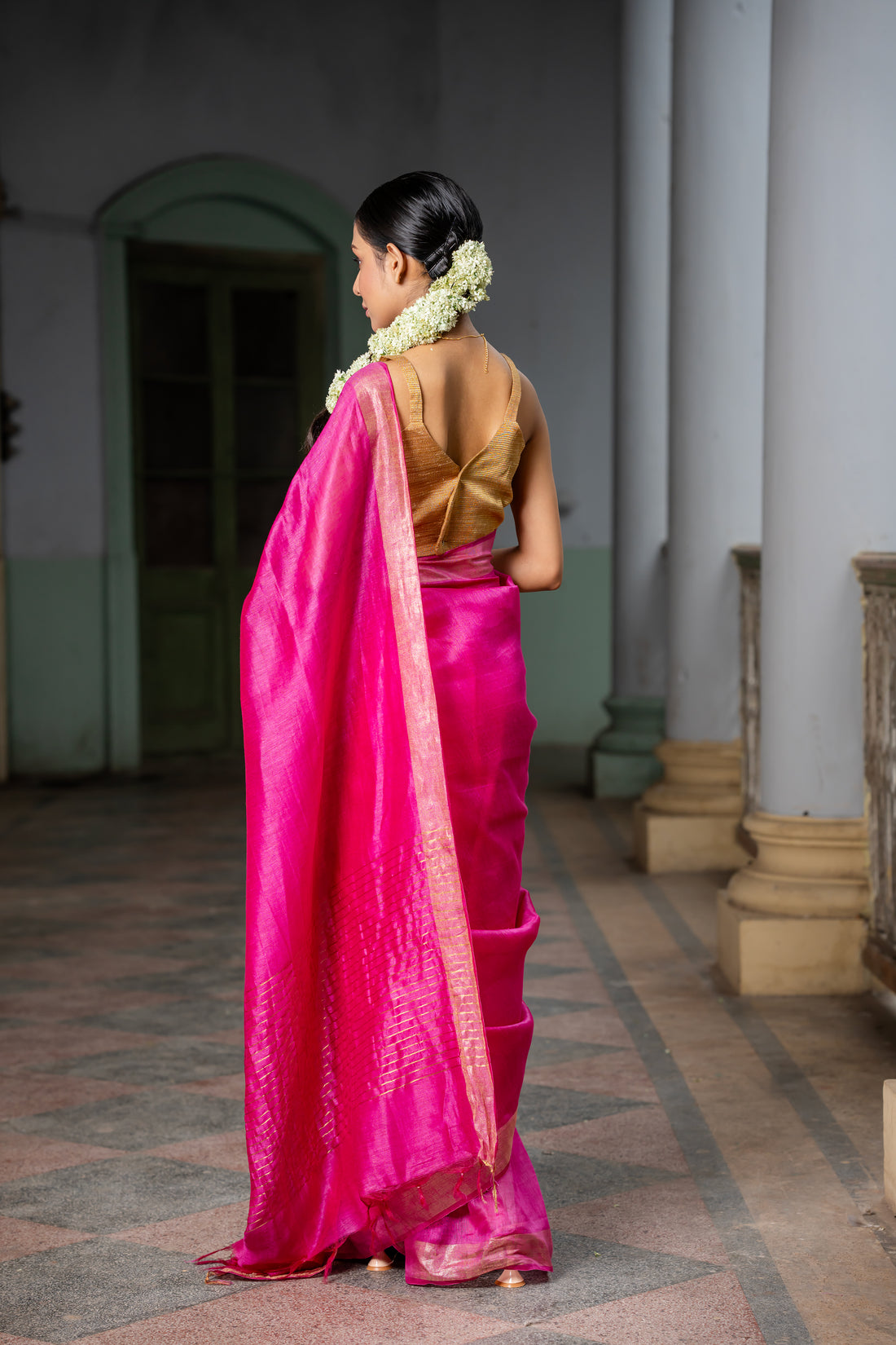 Amba Linen Silk Sari