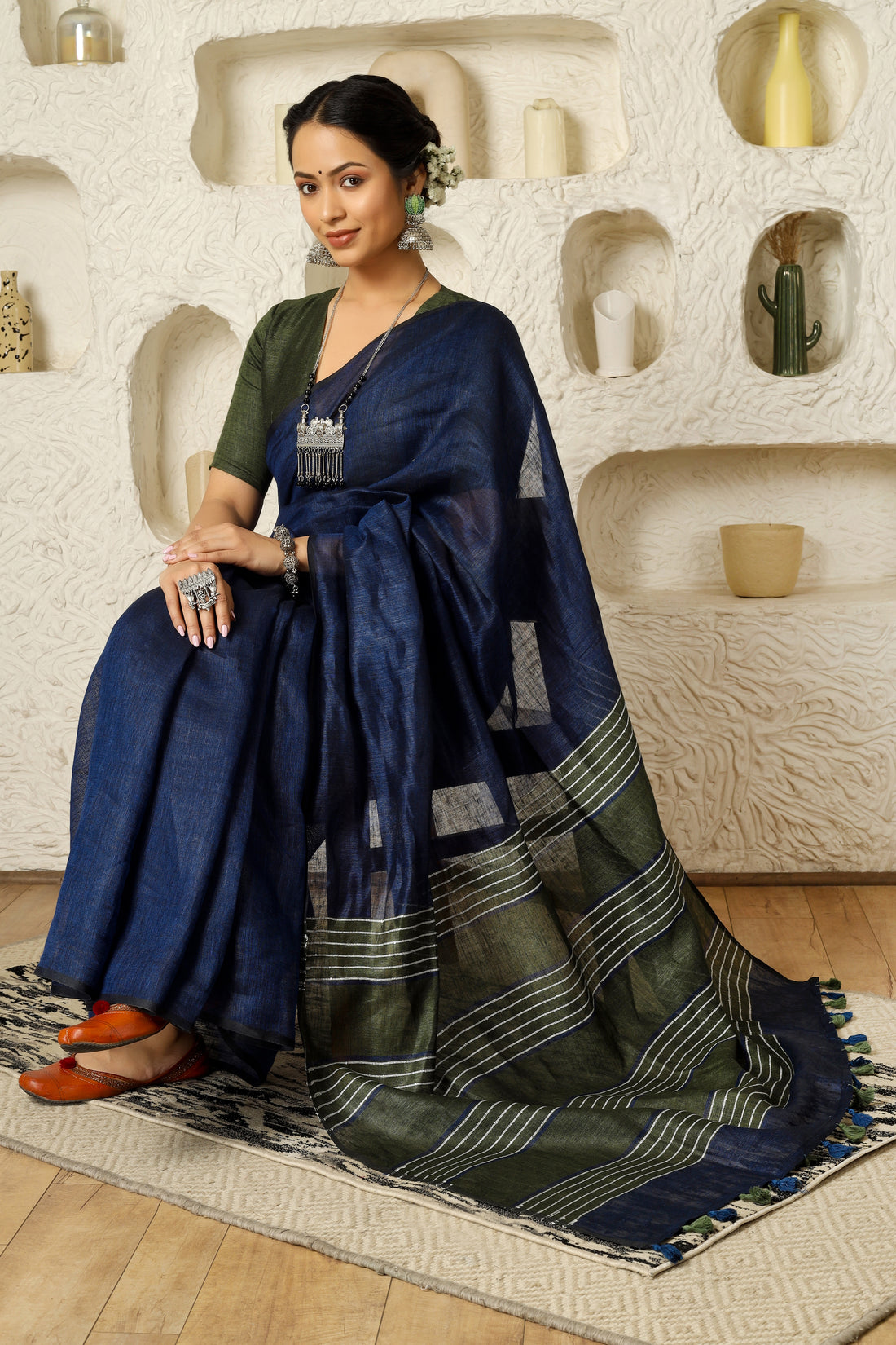 Kanika Linen Sari