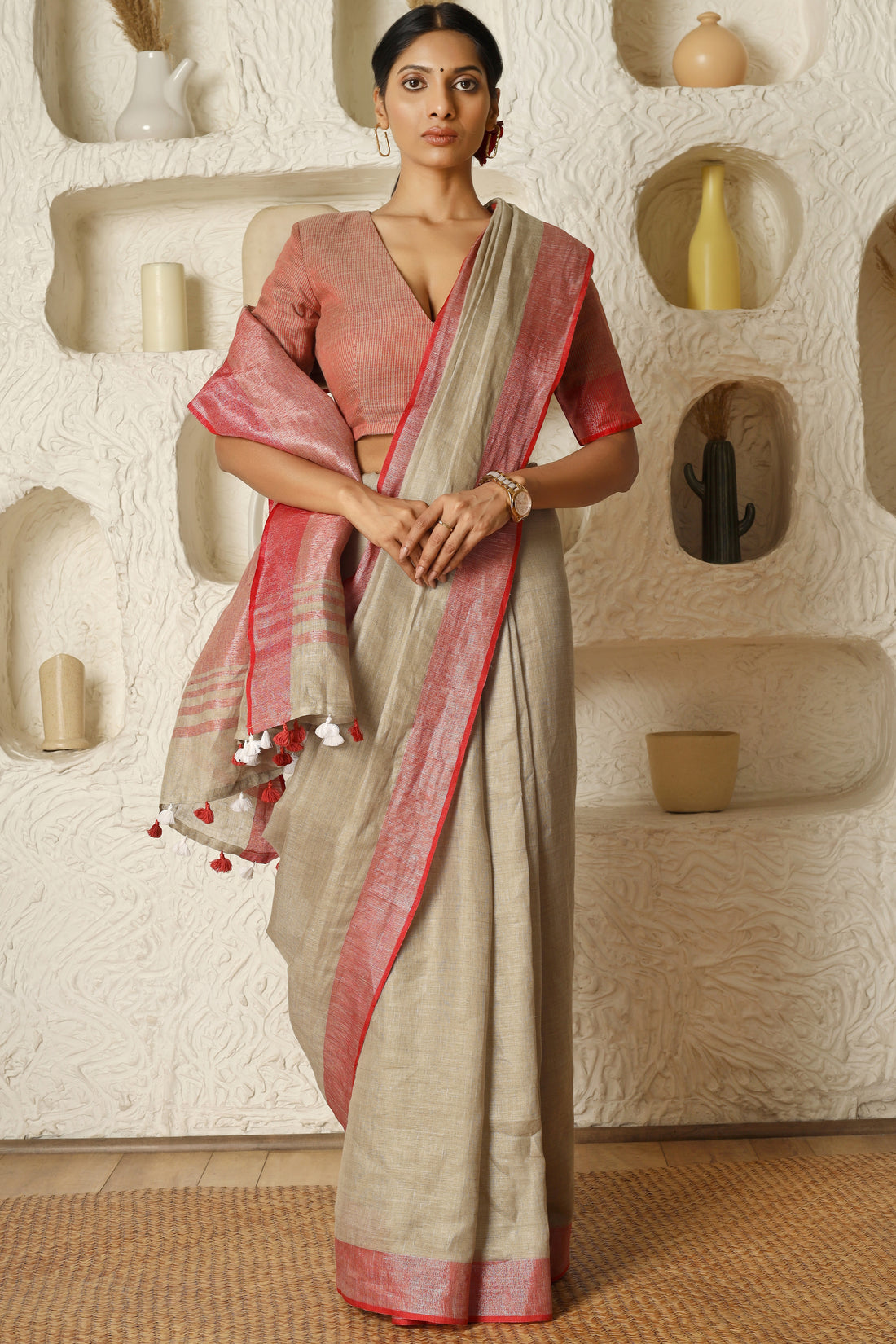 Mohini Linen Sari