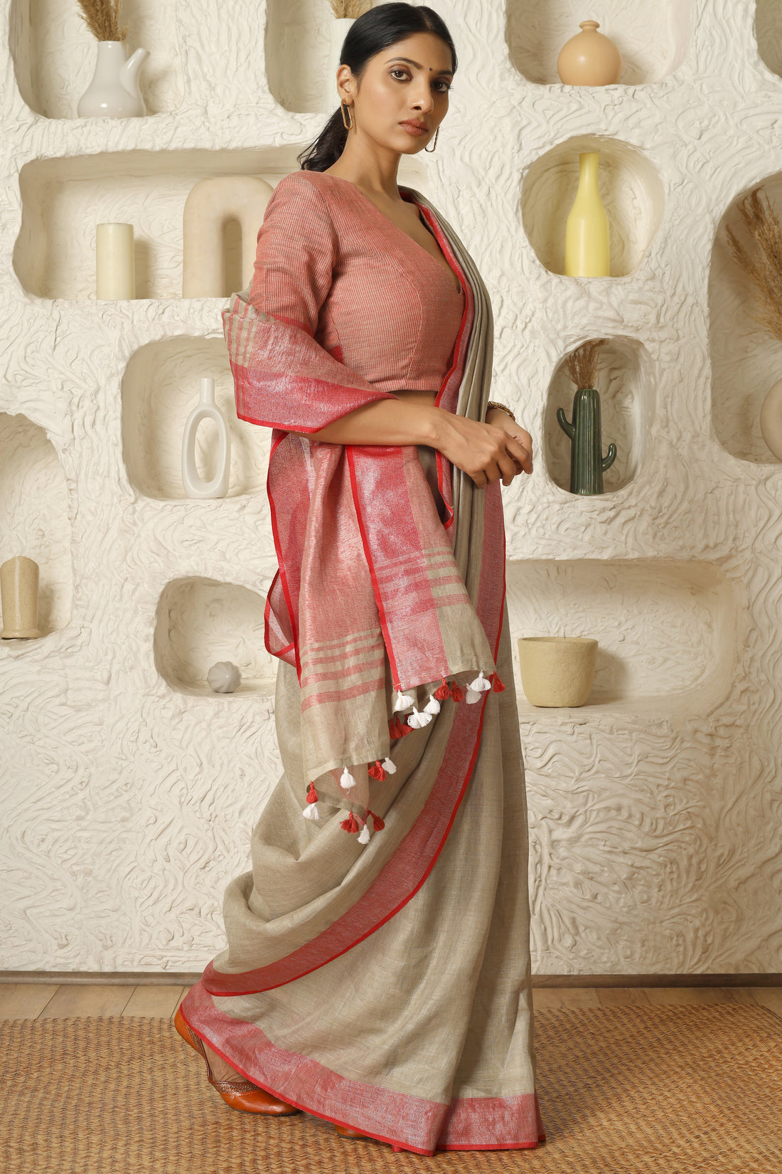 Mohini Linen Sari