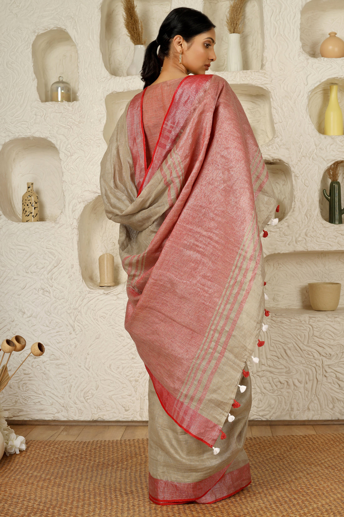 Mohini Linen Sari