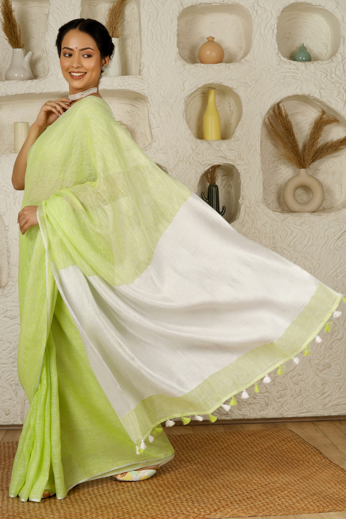 Laila Linen Sari