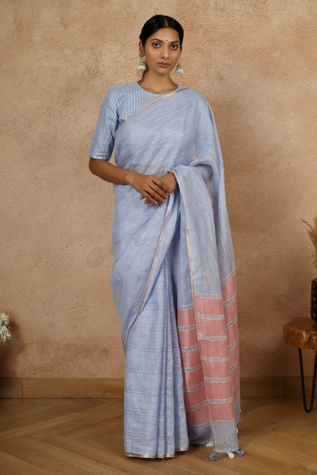 Nandini Linen Sari