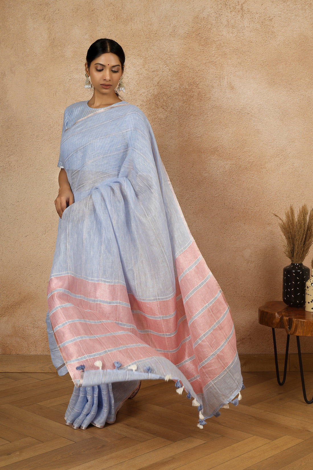 Nandini Linen Sari