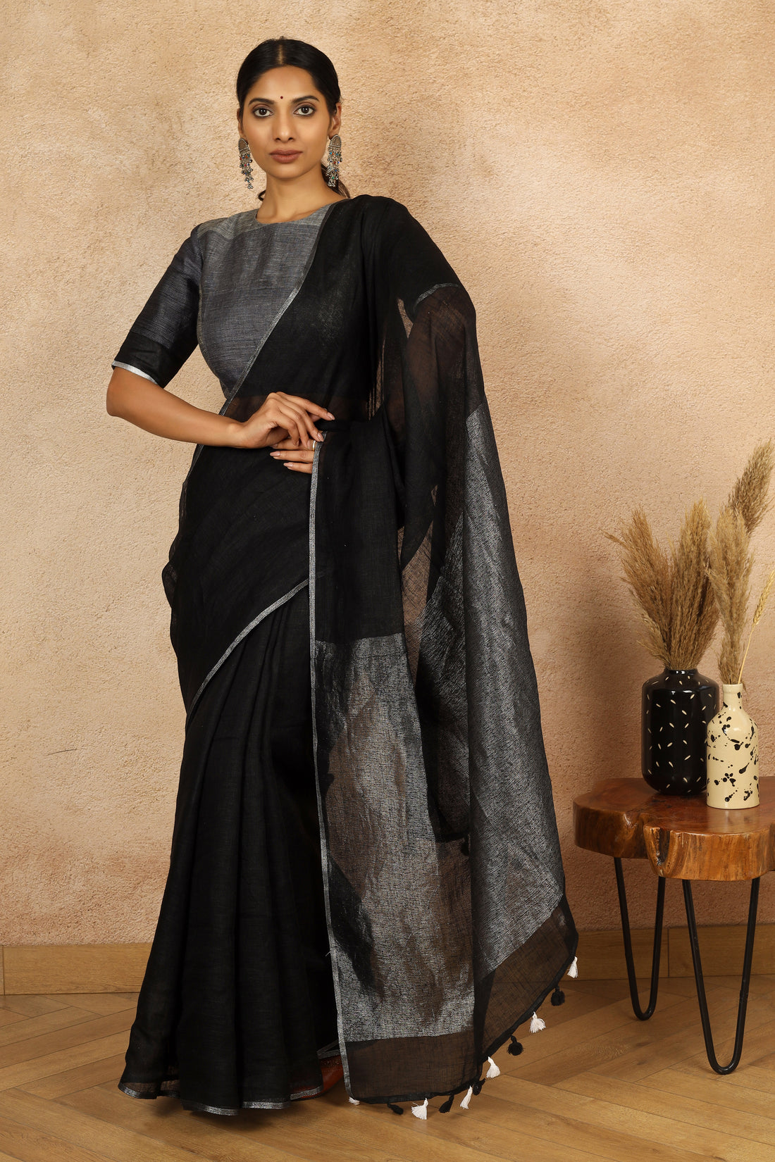 Tanisha Linen Sari