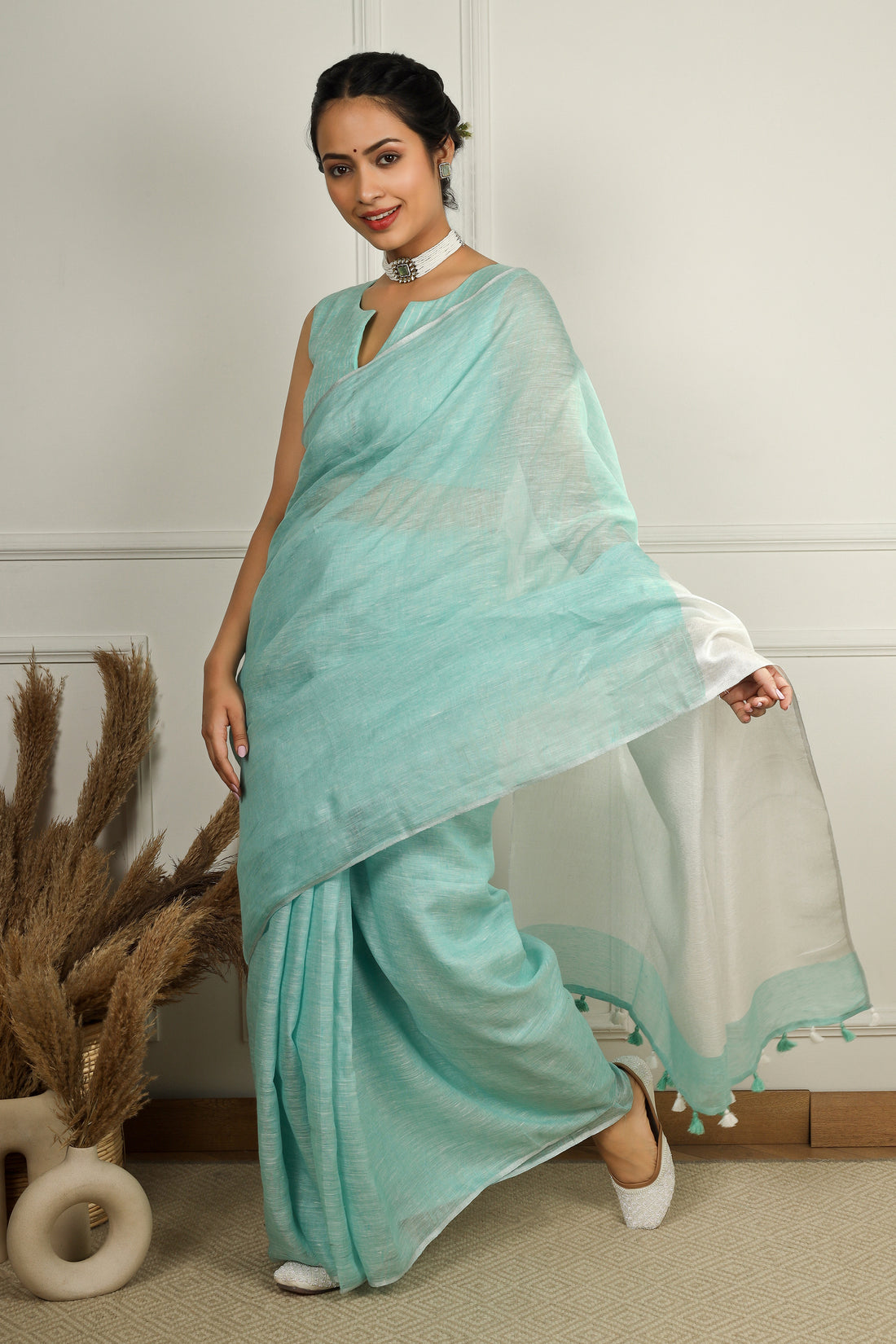 Neer Linen Sari