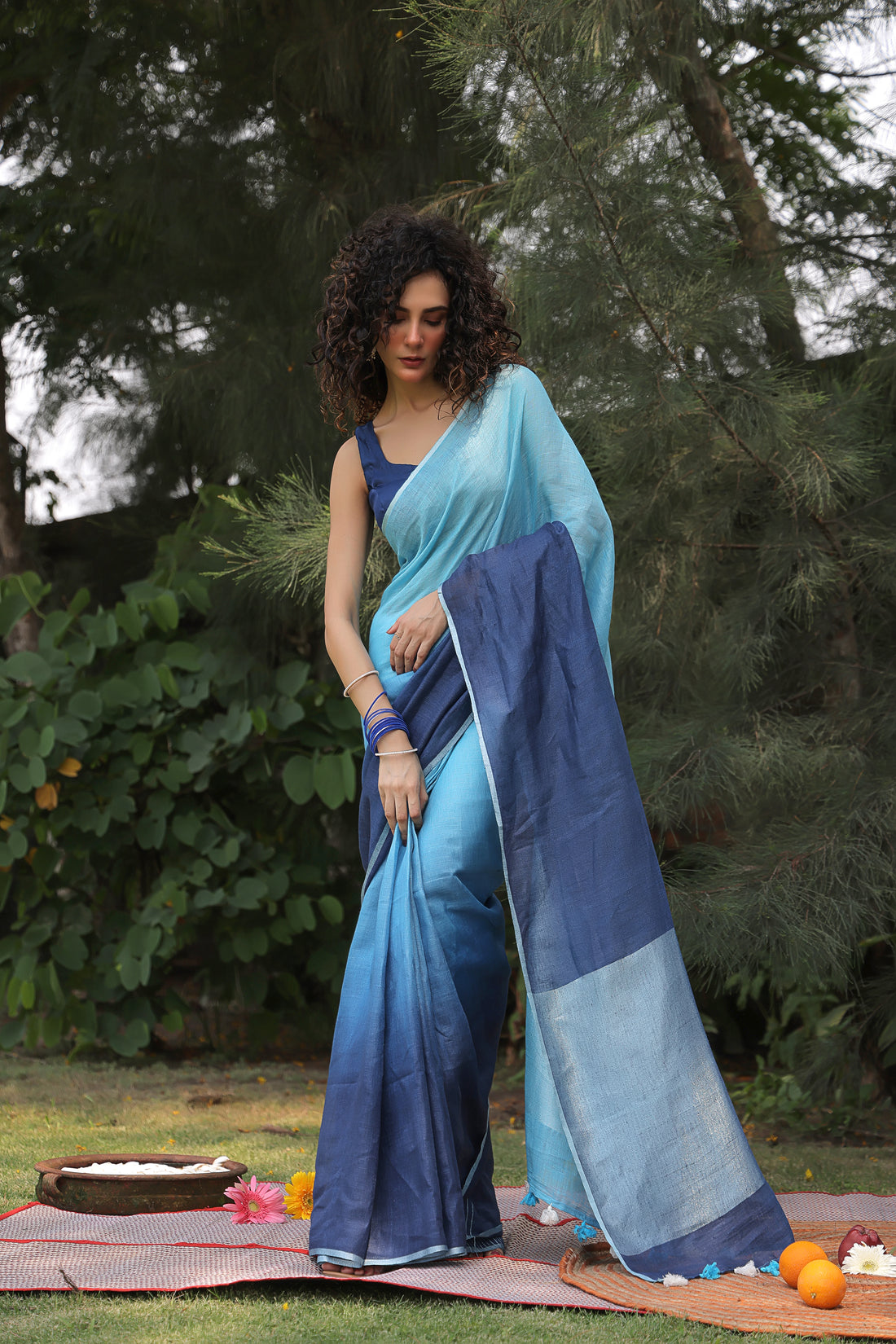 Neerja Linen Sari