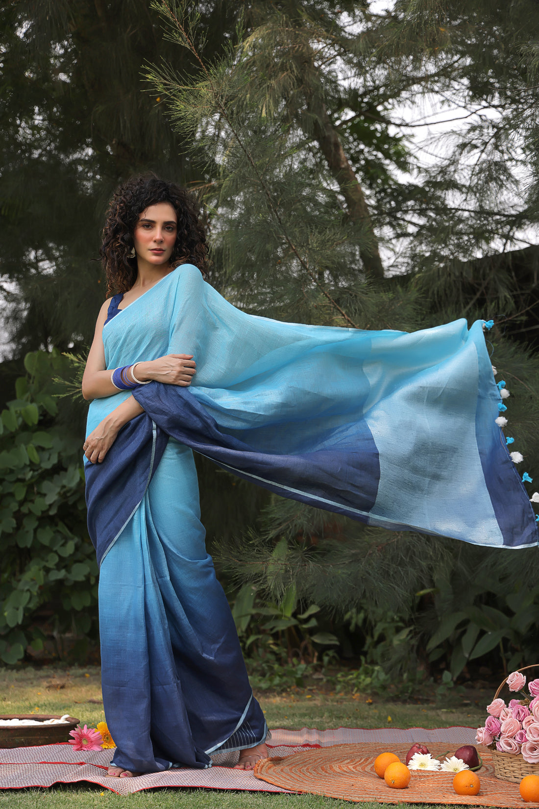 Neerja Linen Sari