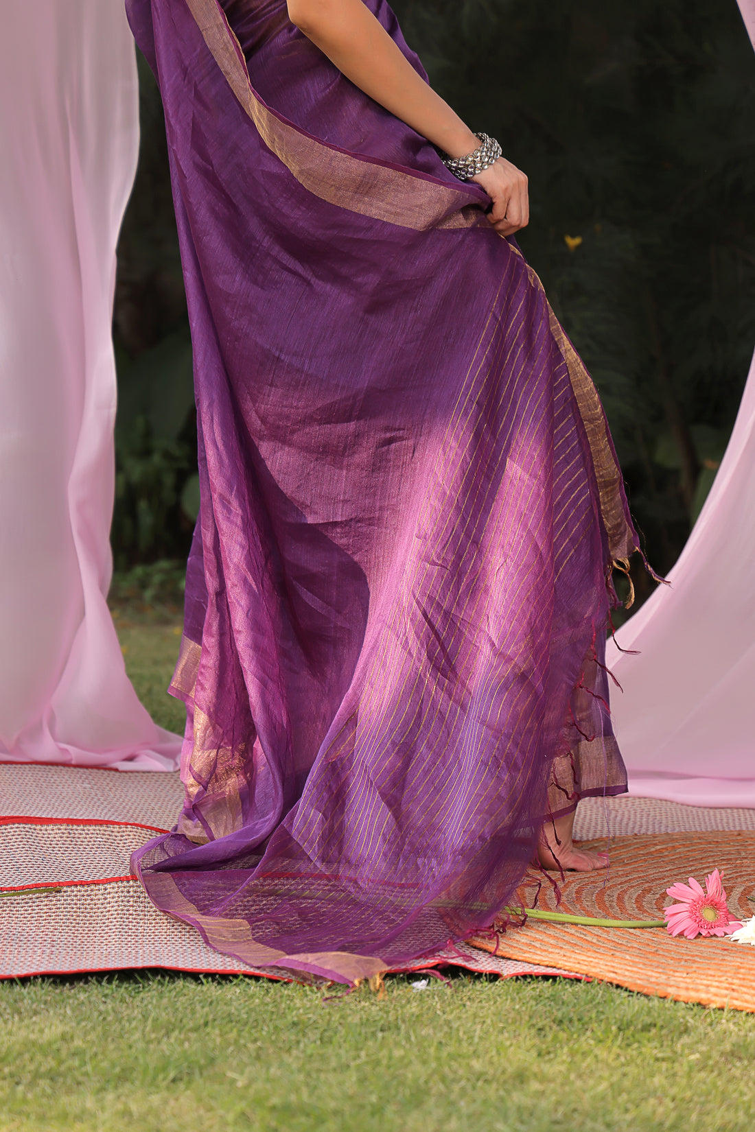 Jamuni Linen Silk Saree