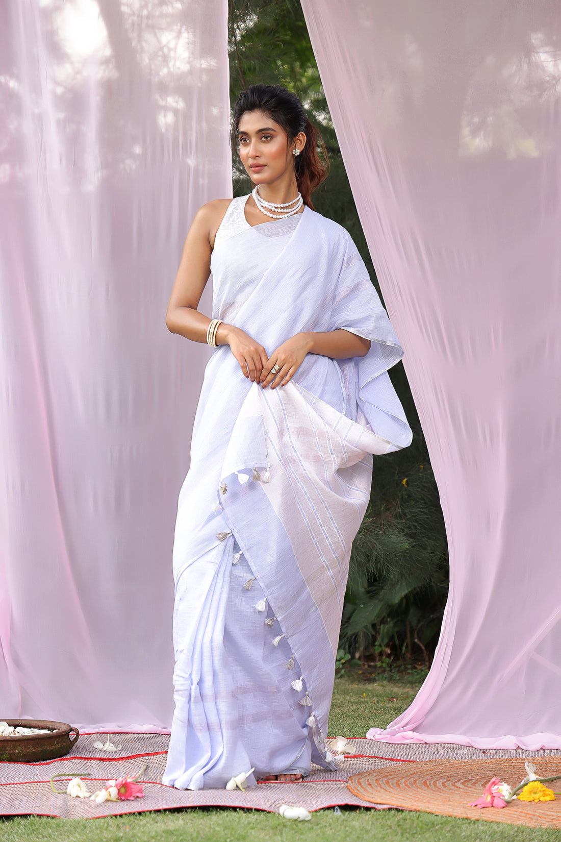 Megh Linen Saree