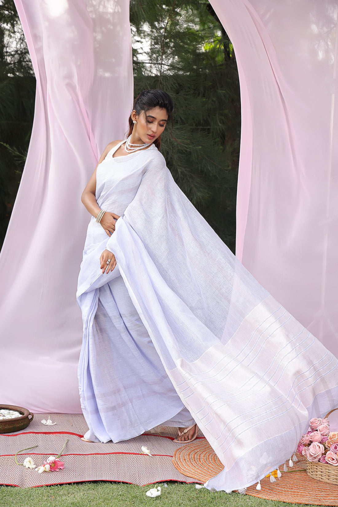 Megh Linen Saree