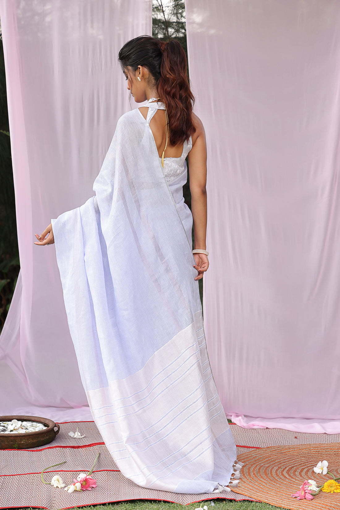 Megh Linen Saree