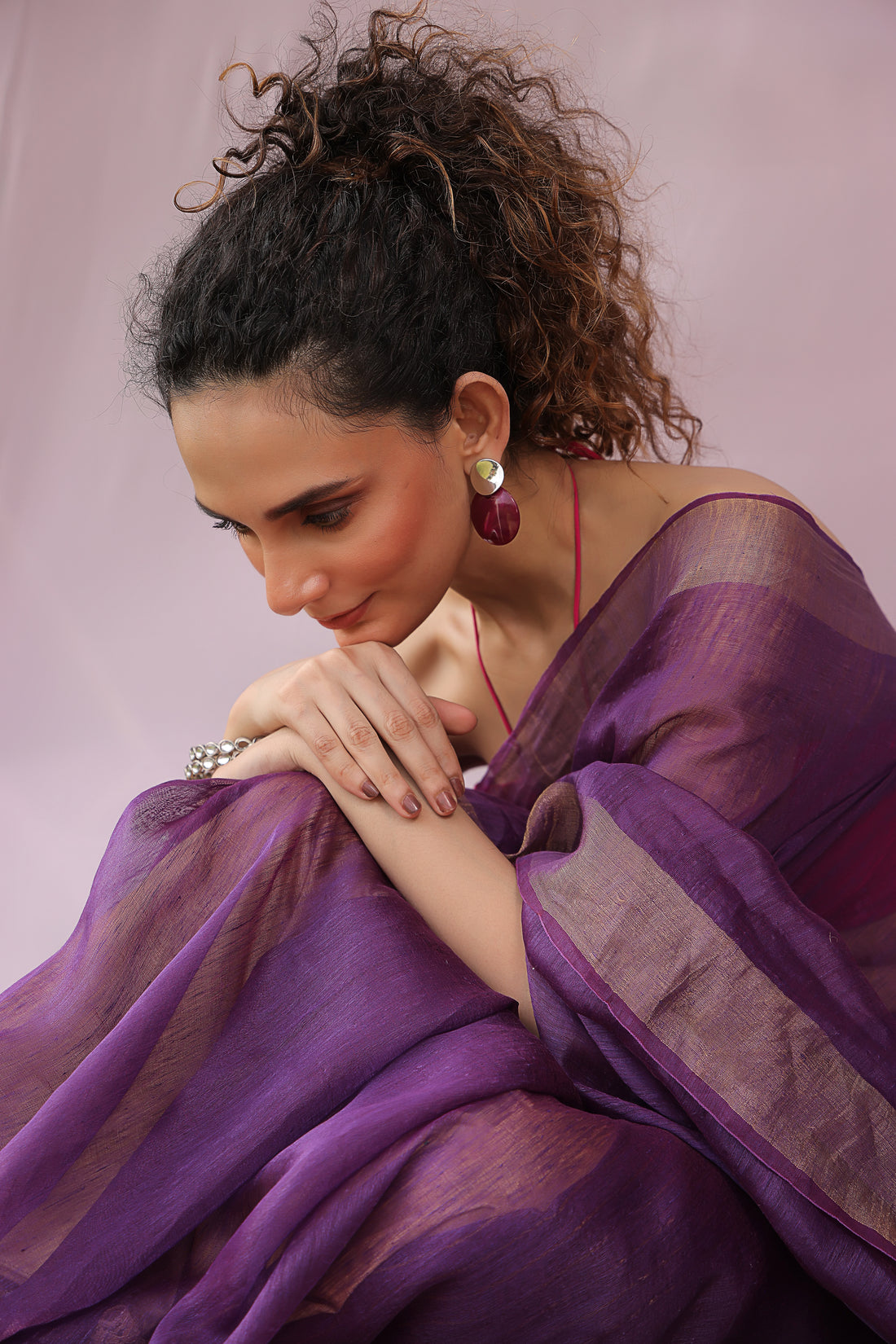 Jamuni Linen Silk Saree