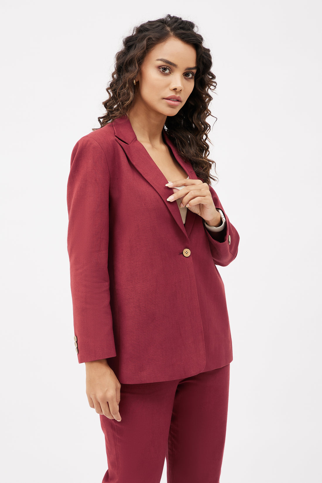 Classic Blazer - Maroon