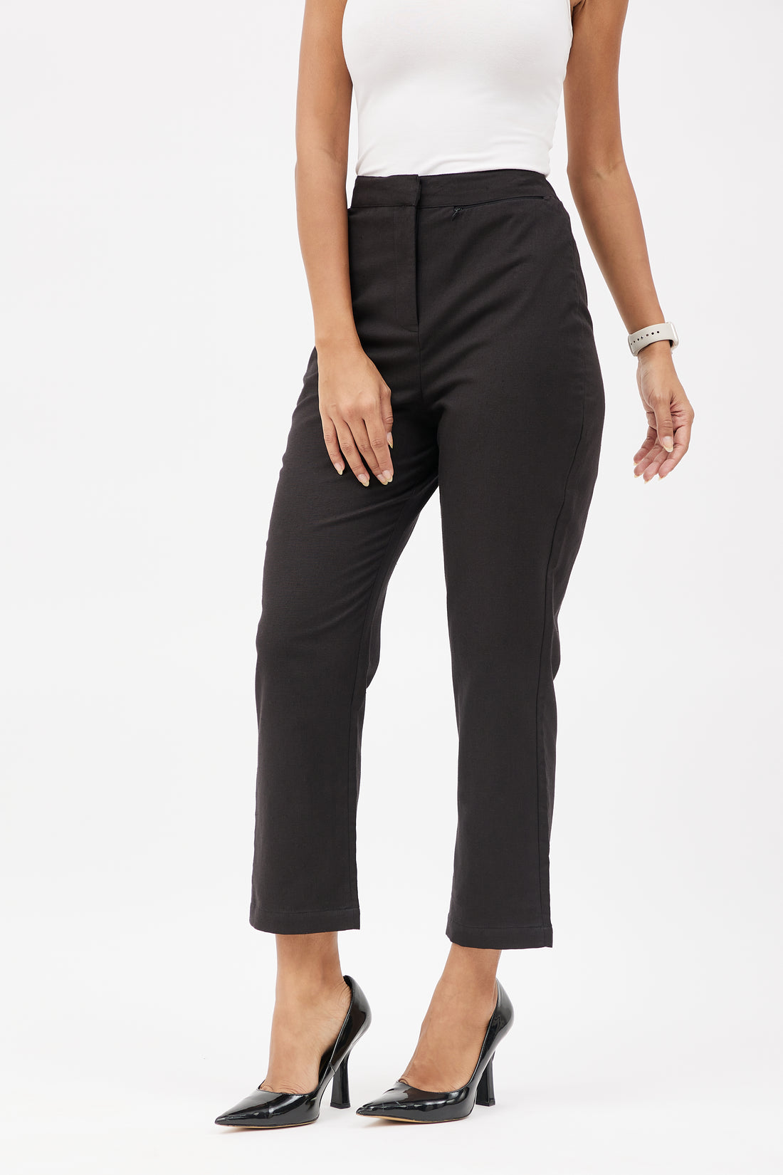 Classic Linen Trousers - Black