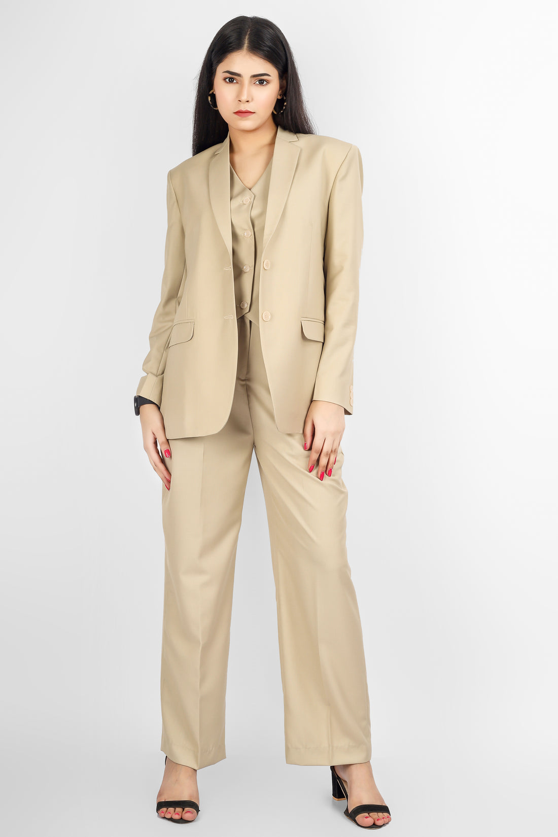 Classic Pantsuit - Beige