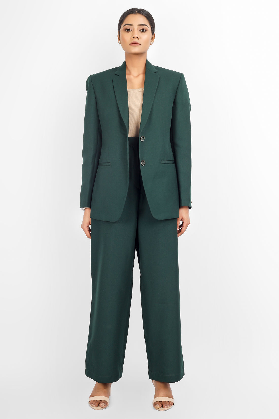 Classic Pantsuit - Emerald