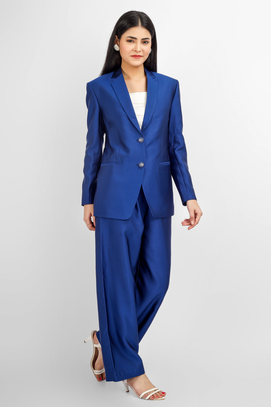 Classic Pantsuit - Electric Blue