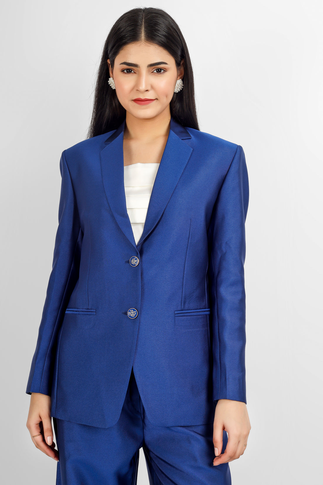 Classic Pantsuit - Electric Blue