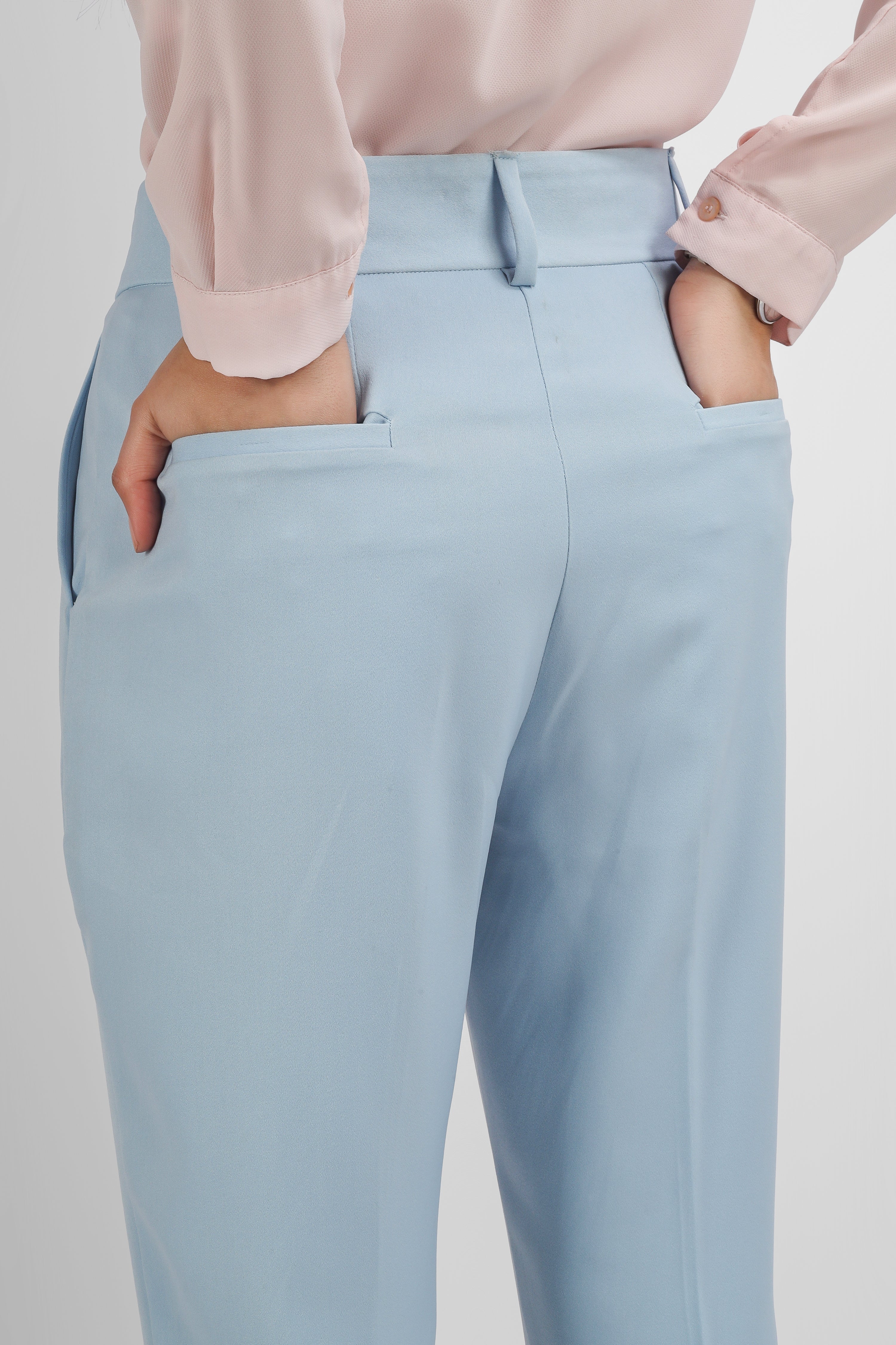 Buy SR Uniform Mens Regular Solid Slim Fit AnkleLength Cotton Trouser  36 Blue at Amazonin
