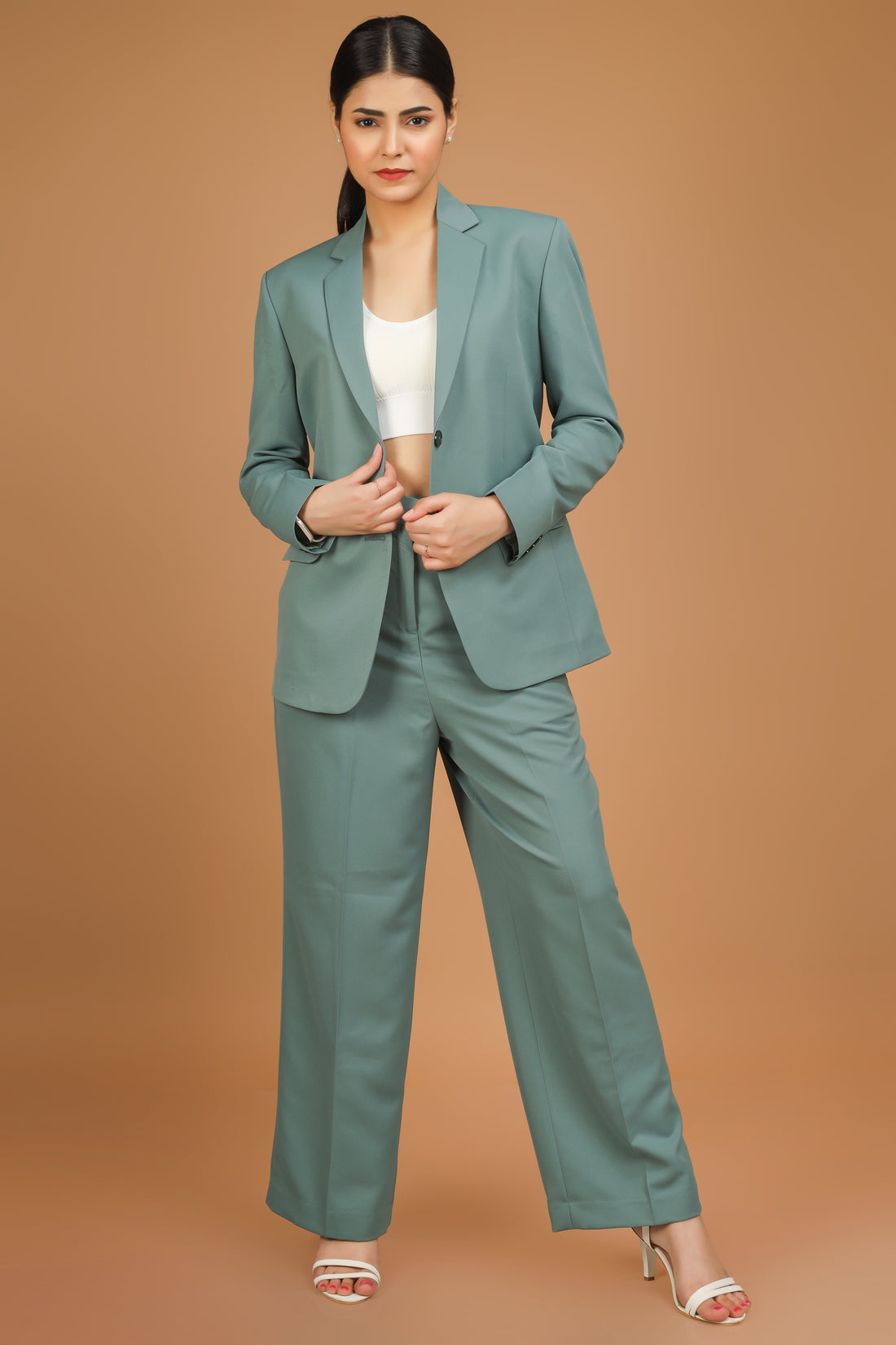 Classic Pantsuit - Cyan